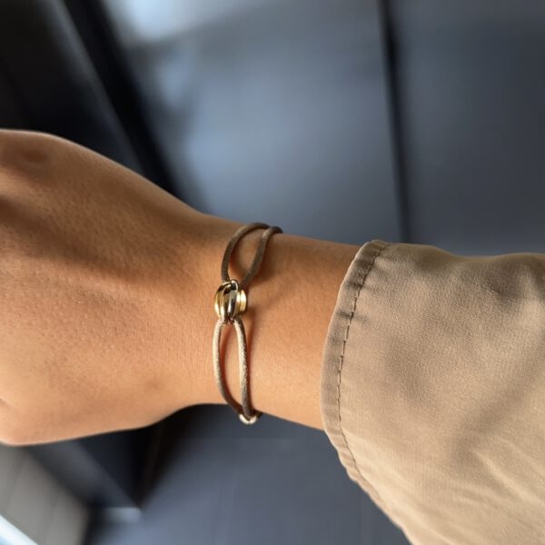 Trinity bracelet taupe