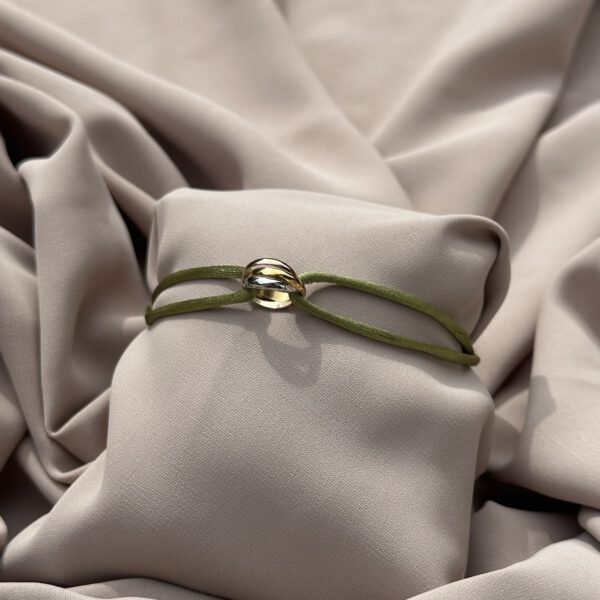 Trinity bracelet olijfgroen