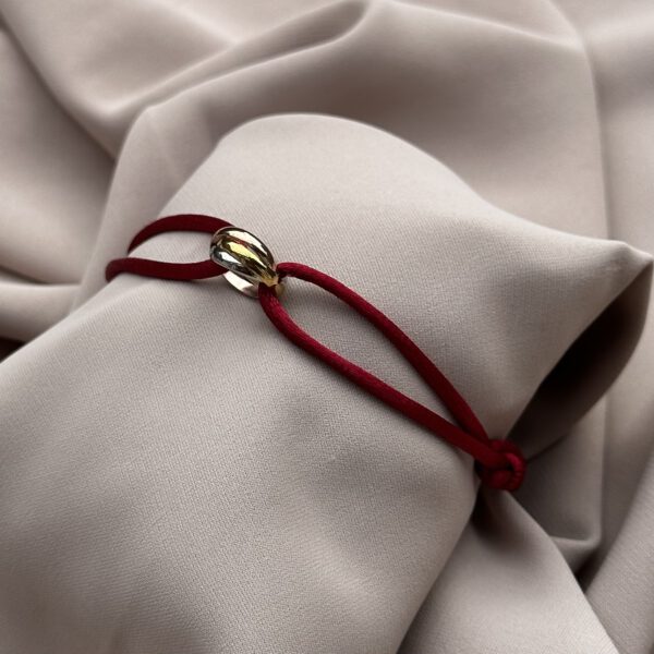 Trinity bracelet bordeaux rood