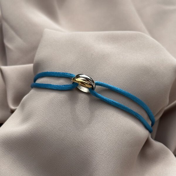Trinity bracelet zeeblauw
